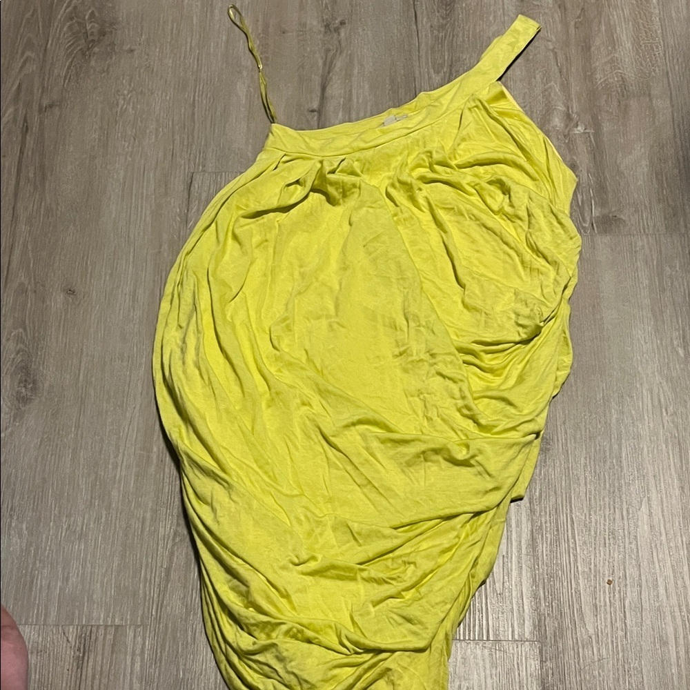Yellow One-Shoulder Dress